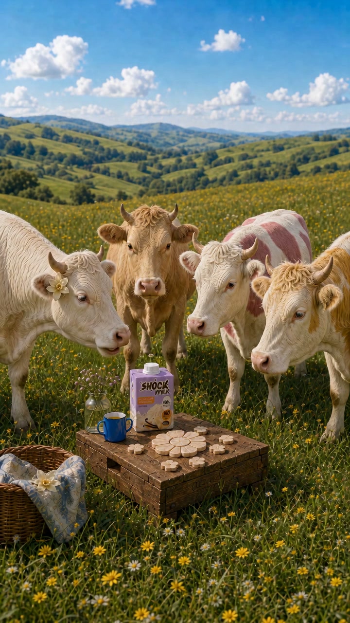 Героини SHOCK Milk у стола